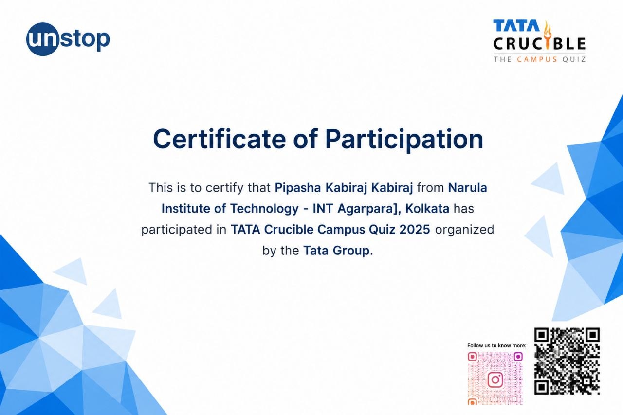 Achievement certificate 1