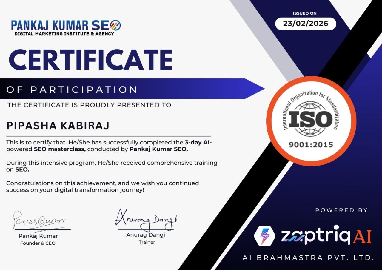 Achievement certificate 2