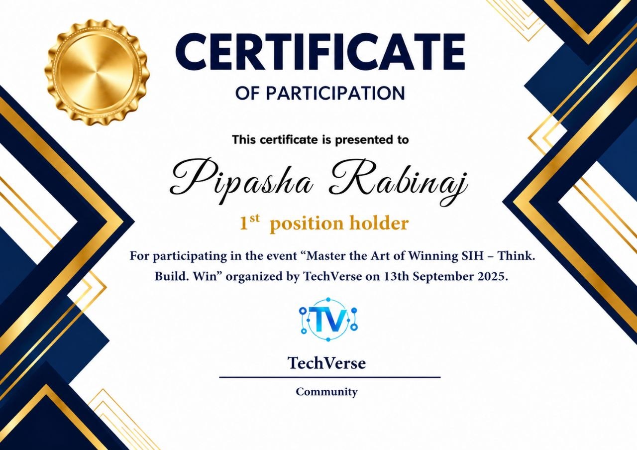 Achievement certificate 3